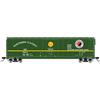 Rivarossi HR6665D Northern Pacific, carro merci con porte a spina, livrea verde senza passerella sul tetto, 98058 Carri merci