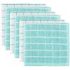 DII Basic Terry collezione Basic set di strofinacci per vetri, 30,5 x 30,5 cm, verde acqua, 6 pezzi