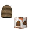 LEDVANCE Decor Cardboard Ball Bell marrone in cartone ondulato, E27,