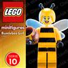 LEGO ⭐ LEGO Bumblebee Girl Minifigure col151 Serie 10 71001 Ragazza Ape bee col10-7