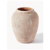 Westwing Collection Vaso grande da terra con finitura sabbiata Leana, alt. 50 cm