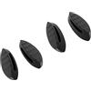 Saucer 1 paia di cuscinetti di ricambio per occhiali da sole Oakley Plazma OO9019 - nero, Nero , Taglia unica