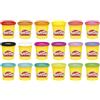 Play-Doh Hasbro Play-Doh, Immagina Qualunque Cosa, Arti e Mestieri Creativi per Bambini e Bambine dai 2 Anni in Su, Ottima Idea Regalo, Confezione da 18 Vasetti di Pasta Modellabile