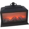 REBIRTH20 Lanterna Caminetto LED con Effetto Fiamma Realistica 22x14x16 cm Idea Regalo