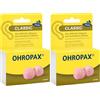 OHROPAX Tappi per le orecchie Classic - Tappi per le orecchie per la protezione da rumore, umidità e vento, realizzati in cera modellabile, comodi e adatti a tutte le orecchie, valore di isolamento