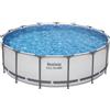 Bestway Piscina solo struttura grigio chiaro - 457x122 cm