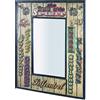 HAKU Specchio vintage, metallo - Dim. L 52 cm x A 70 cm x P 3 cm, Stile Industriale