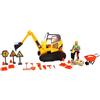 CAT Work Force Excavator Action Set 22 Pezzi con Escavatore, Personaggio e Accessori | Giocattolo da Cantiere per Bambini 3+