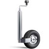 Cartrend 80144 Ruota di sostegno per rimorchio, cromata, pneumatico ad aria 48 mm