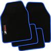 Petex Set di 4 tappetini Auto universali in Fibra di Carbonio, Colore: Blu, 11380005