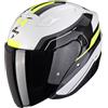 Scorpion Casco Moto Jet Scorpion EXO-230 HIPE Bianco Nero Giallo Neon
