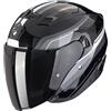 Scorpion Casco Moto Jet Scorpion EXO-230 HIPE Nero Argento