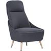 SERENA GROUP Poltrona Memphis grigio scuro
