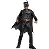 Rubie's, Costume Batman Black Line Bambino, Ideale per Halloween, Carnevale e Feste in Maschera, Comprende Tuta con Petto Muscoloso, Mantello e Maschera