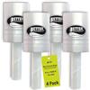 Better Office Products Confezione da 4 mini pellicole elastiche con impugnatura facile da impugnare, autoadesive, 12,7 cm x 30,5 m per rotolo, calibro 80, mini pellicola termoretraibile industriale, per il trasporto e la
