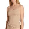 CALIDA Natural Comfort Lace - Top a Spaghetti da Donna, Funzionale, con Pizzo sulla Scollatura, Spalline Regolabili, Carnagione Rosa., 42-44