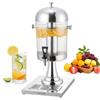 VEVOR Distributore di Bevande, 8 L per Feste, Contenitore di Succhi in Acciaio Inox e Plastica con Rubinetto per Camera del Ghiaccio, Distributore Monocilindrico di Tè, Limonata, per Ristoranti