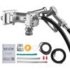 VEVOR Pompa di Trasferimento Carburante 12 V CC 15 GPM, Kit Pompa di Trasferimento Diesel in Ghisa con Ugello di Arresto Manuale, Tubo di Scarico, Protezione da Surriscaldamento, 1/3 HP