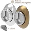 Mottura Defender magnetico a ghiera 8-14 mm DF48 4 chiavi anodizzato Argento