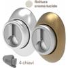 Mottura Defender magnetico a ghiera 8-14 mm DF48P 4 chiavi inestraibili Cromo