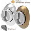 Mottura De-fender magnetico a molla 8-18 mm DF47 5 chiavi anodizzato Bronzo