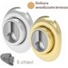 Mottura Defender magnetico a molla 12-22 mm DF37P 5 chiavi inestraibili anodizzato Bronzo
