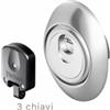 Disec Defender magnetico MAG3G Monolito SUPERTOP H.25 3 chiavi 3G2STB-25D1 Cromo satinato