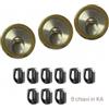 Disec 3 Defender magnetici Monolito MR503 H.25 per serrature Atra 9 chiavi in KA Ottone lucido