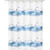 Kleine Wolke Tenda da doccia in poliestere, blu croco, 180 x 180 cm