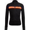 SANTINI Maglia ciclismo invernale SANTINI maniche lunghe ADAPT WOOL arancio