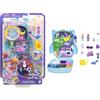 Polly Pocket - Cofanetto Gufetto Pigiama Party Invernale, playset con 2 micro bambole e cuccioli inclusi, gioco d'acqua e 12 accessori di cui 2 cambia colore, giocattolo per bambini, 4+ anni, HKV37