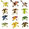 TAXTYHRE 12 Pezzi Rane Giocattolo, Mini Realistico Rana Figurine, Rana di Simulazione Tropicale Colorate, per Feste per Bambini, Stagni, Decorazione da Giardino in Miniatura
