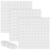 DIPZO Paracolpi in silicone trasparente 6x2mm, 300 pezzi piedini in gomma autoadesivi anti-rumore per mobili, armadi, tavoli in vetro e porte