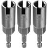 QUARKZMAN 3pz H13 Chiave a Farfalla Presa a 6 Punti 1/4 Gambo Esgonale | 13mm Metrico, Chiave Trapano Bit, Acciaio CR-V, Potenza Slot Profondo, Chiave a Impatto, per Dadi a Pannello