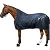 Imperial Riding IRH Super-Dry Summer Coperta 600D impermeabile e traspirante (3000 mm/3000 MVP), fodera in cotone, collo alto, cinghie incrociate e coda, coperta estiva e mezza stagione, blu navy, 155