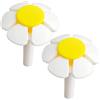 Ymhapp 2 ugelli di ricambio per fontana d'acqua per animali domestici, fiore giallo per testa per fontana per gatti, dispenser automatico di acqua potabile per animali domestici, per gatti, cani, animali