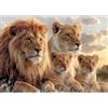 CEOVR Leone Diamond Painting Kit 30x40cm DIY Diamante Kits,Set di Pittura a Diamante Famiglia di Leoni