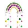 Shiwaki Arcobaleno Decorazione da Parete macramè Appeso, Tessuto macramè Decorativo per la Stanza, Carino Decorazione da Parete Adatto per Ornamenti Festival Regali (Verde)