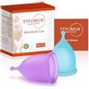 YTYOMUR Coppette mestruali, periodo tazza, Confezione da 2 (Confezione da 2 Piccoli)