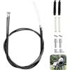 Zerabidpro 14 pezzi Rollator Brake Cable Replacement di ricambio per deambulatore con cavo freno,Cavo Freno Universale da 45 Pollici, Include Accessori e Strumenti di Montaggio