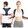 Beugo Correttore Posturale Spalle Schiena, Fascia Posturale Spalle e Schiena Traspirante Regolabile, athlitis Correttore Postura Uomo Donna, correzione della postura, schiena dritta, Nero, M
