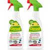 Citrosil Sgrassatore Disinfettante, Azione Virucida Completa, Elimina Fino al 99,9% di Virus e Batteri, Essenze di Limone, 650 ml (Confezione da 2)