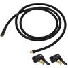 INFINAUTO Tubo di prolunga per gonfiatore pneumatici 145cm 7.8mm ID per auto moto bicicletta Pompa ad aria Estendi adattatore tubo valvola pneumatico con mandrino ad aria indeformabile