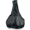 1neiSmartech Cuffia Leva Cambio Compatibile con Alfa Romeo Mito dal 2008, Materiale Sintetico Nero con Cuciture Nere, Chiusura con Bottone e Velcro, Rivestimento per OEM 156088073