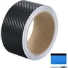 NewL Kit di attrezzi 0 Kit di avvolgimento in vinile 3D in fibra di carbonio per Black Out Chrome Elimina il rivestimento della finestra Rifinitura della porta (5 cm x 9 Metri)