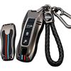 ontto Custodia per chiave auto, adatta per Porsche Panamera Spyder Carrera Macan Cayman Cayenne 911 970 981 991 2019-2023, in metallo, con 3 tasti, colore nero