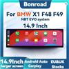 BONROAD AUTORADIO BONROAD GPS BMW X1 F48 EVO Linux WIFI Carplay Android Auto 14,9"