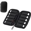 COYUN Custodia per Chiavette USB, Borsa Organizer Unità Flash, Borsa Portaoggetti per Chiavetta USB con 10 Scomparti, Accessori Elettronici per Chiavette USB,Pen Drive,Jump Drive