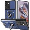 Yutwo Cover per Moto Edge 50 Neo, Custodia per Moto Edge 50 Neo Antiurto Scorrevole Protezione Fotocamera Custodia con 360°Rotante Anello Supporto Cover, Blu