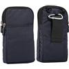 MDJYMYZ Custodia a Tracolla per Cellulare Uomo, Fondina Marsupio per Cellulare, 6.0 Universale Piccolo Borsa da Cintura per Smartphone Clip Sacchetto Donna Borsetta con Tracolla per Campeggio Viaggio Corsa